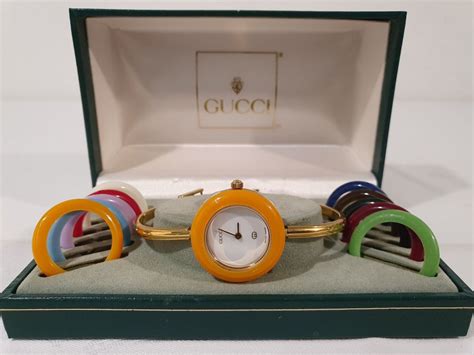 gucci uhr mit auswechselbaren ringen|GUCCI Uhren sicher online kaufen .